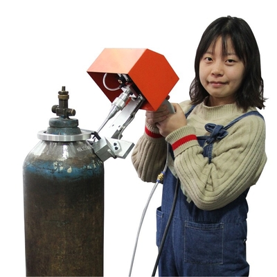 40x80mm ZIXU factory price lpg gas cylinder point punch pneumatic engraving machine portable metal pin marking machine for round face
